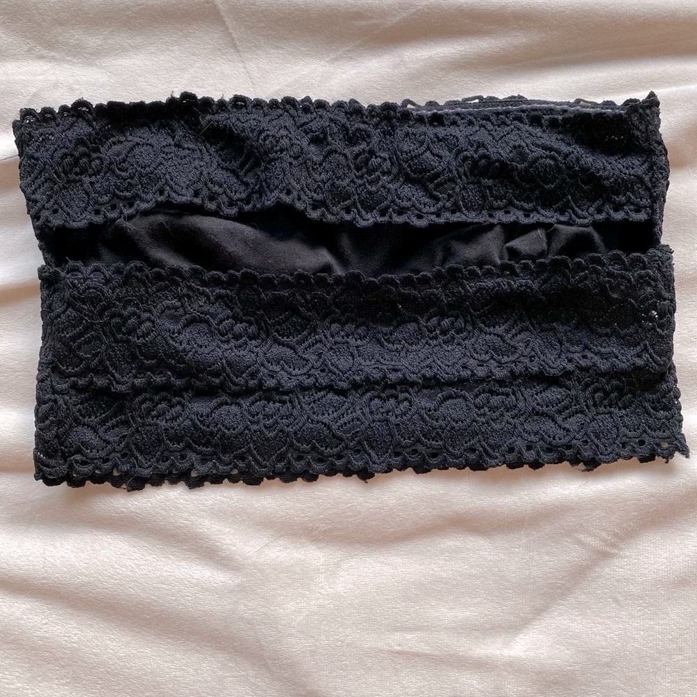 Aerie Black Lace Bandeau - Picture 3 of 6